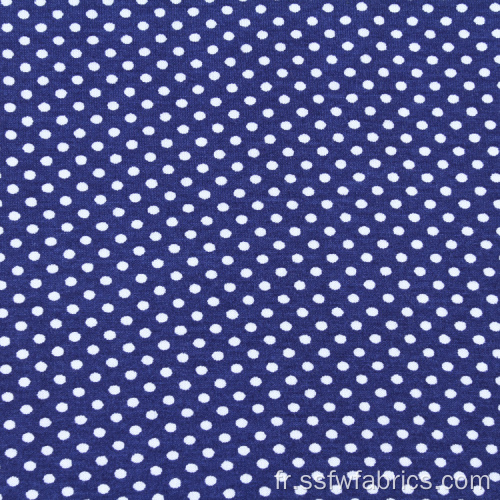 Tissu Spandex Rayonne Stretch Imprimé à Pois